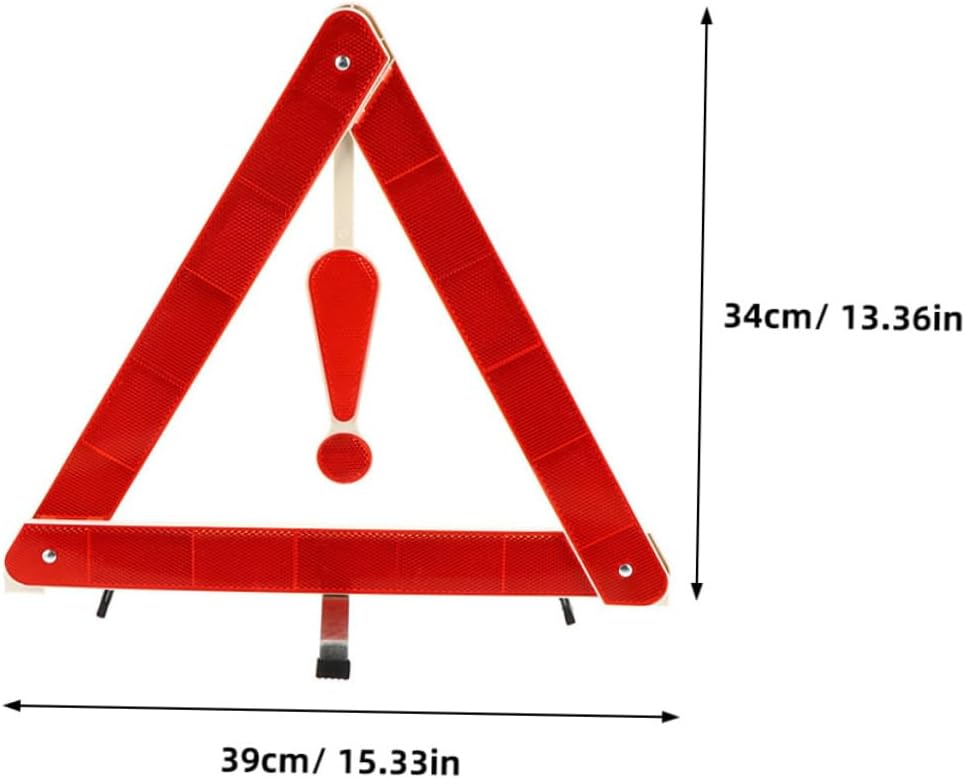 3pcs Foldable Reflective Warning Triangle Signs for Car Truck