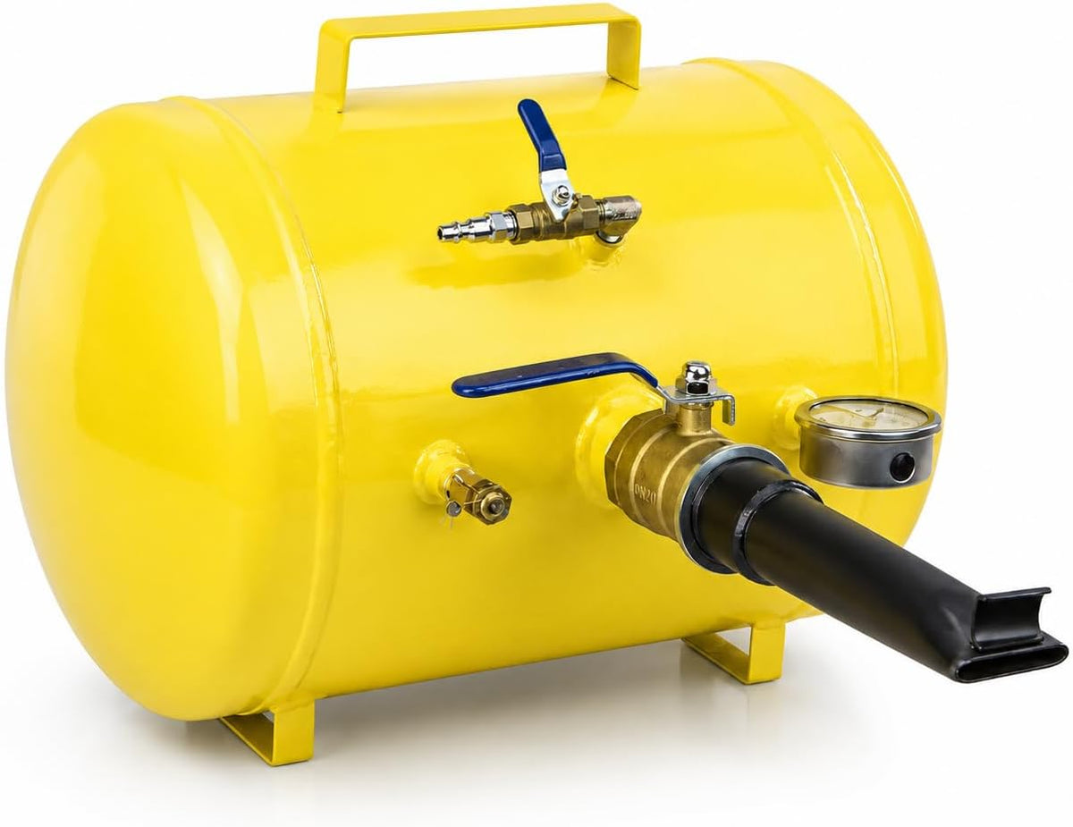 XtremepowerUS 5-Gallon Heavy Duty Tire Bead Seater Air Blaster, 145 PSI Air Cannon with Pressure Gauge, Fast Tire Seating Inflator for Trucks, Tractors, ATVs, RVs, Pickups, Cars & Off-Road Vehicles