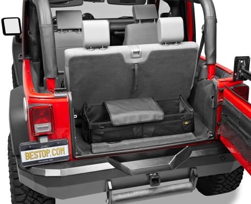 Bestop 5413735 Black Diamond Roughrider Cargo Organizer for Jeep Wrangler