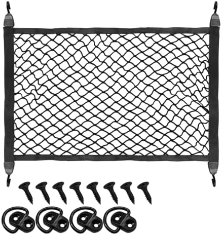 Elastic Cargo Net for SUV, 31" x 24" Stretchable Mesh Organizer Net