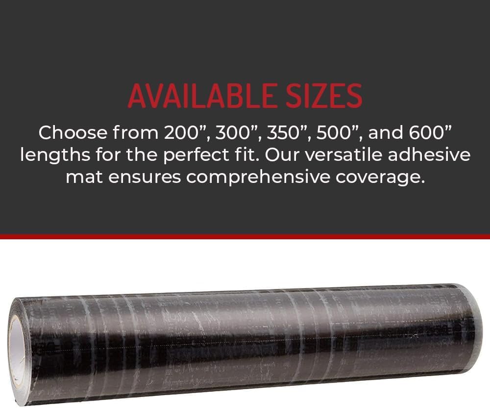 Hi-Tech Auto Adhesive Plastic Floor Mat, 4 mil | Perforated Every 24" | 100 Mats Per Roll | (21" Wide, 200' Long)