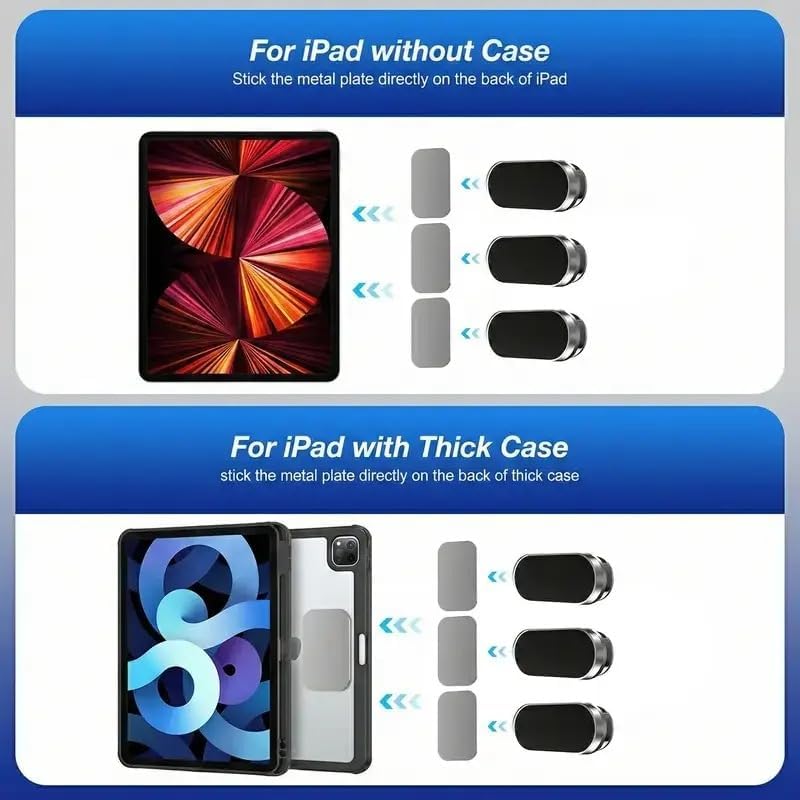 3PCS Magnetic Phone Holders to Tablet mounts Car Phone Holder Car Magnetic Phone Holder Mount Universal Suction Cup Navigation Support Adjustable 360 Rotation