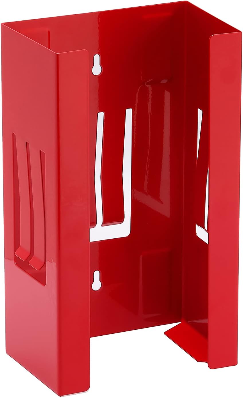 Mayouko Magnetic Dispenser Holder, Red Box Holder Wall Mount for Tissues, Disposal Gloves, Wipes, Tool Cart Accessory, 8LBS