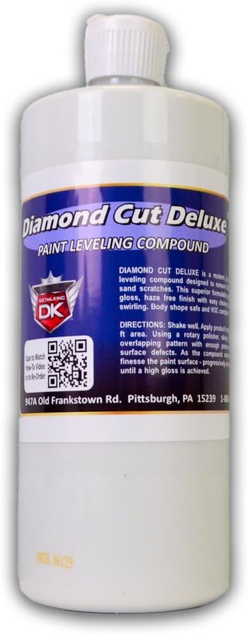 Detail King Diamond Cut Deluxe - Polishing Compound - Car Scratch Remover - Swirl Remover - 16 Oz