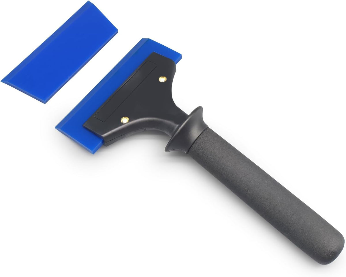 Car Window Squeegee Small Squeegee Ice Scraper for Window Cleaning,Long Handle Squeegee with PU Blade for Car Windshield,Glass,Shower Glass Doors