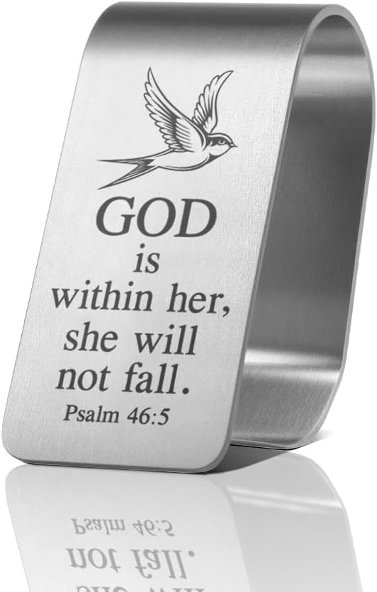 Psalm 46:5 Car Visor Clip, Christian Faith Visor Clip for Women