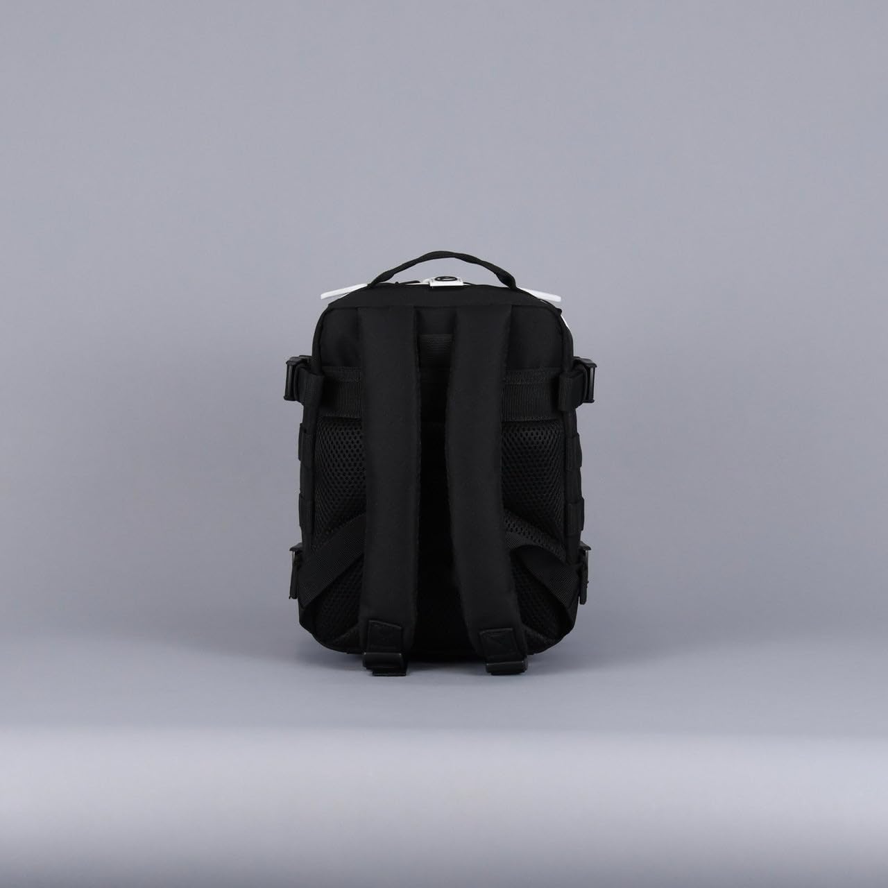 WOLFpak 9L Mini Tactical Backpack for Men & Women | Compact Everyday Carry Bag for Gym, School, Travel | Durable, Water-Resistant Daypack w/Molle System & Patch Panel (Alpha Black White Accents)