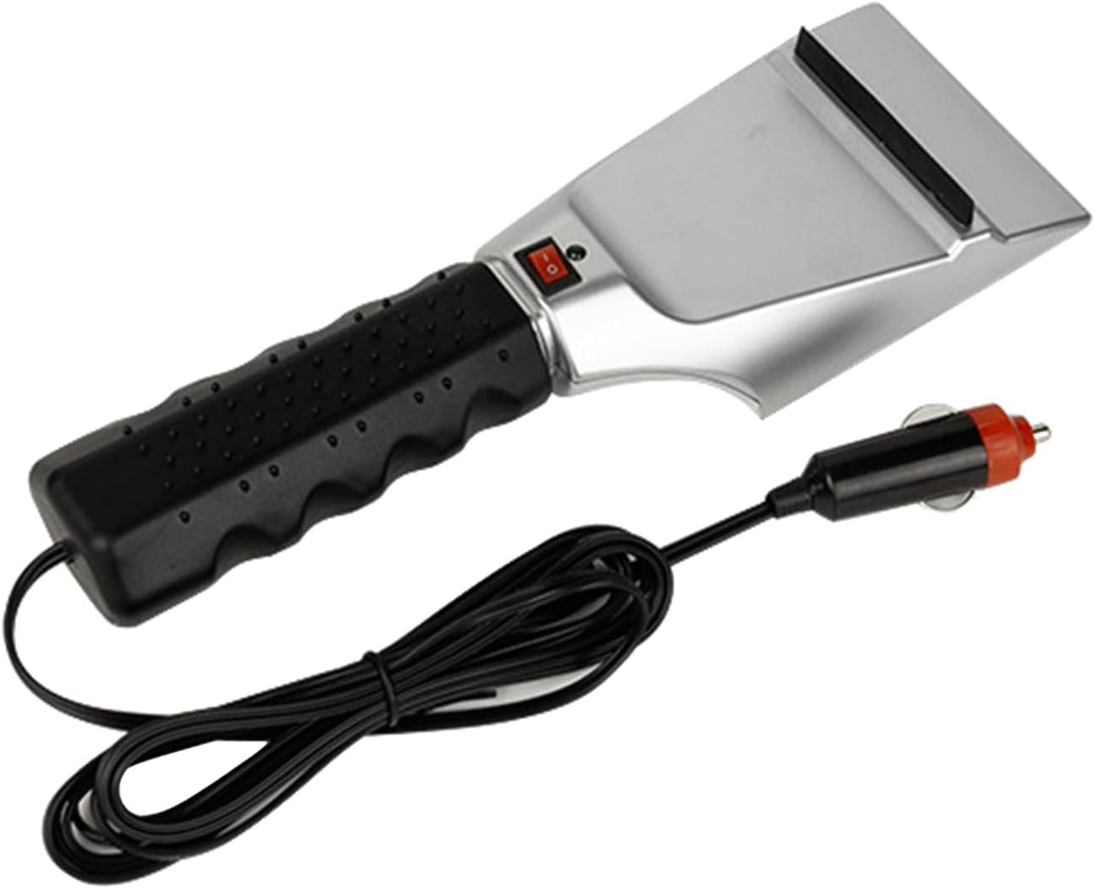 Car Windshield Snow Shovel 12V Heated Electric Car Windshield Ice Scraper Shovel with Handle Ice Removal Tool