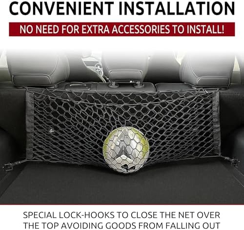 Envelope Style Automotive Trunk Mesh Cargo Net for Kia EV6 Light Wind GT-Line 2022-2025 - Premium Trunk Organizer and Storage - Luggage Net for Crossover - Best Car Organizer for Kia EV6