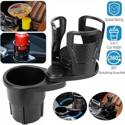2-in-1 Car Cup Holder Expander for Ford Ranger Lariat/Raptor/XL