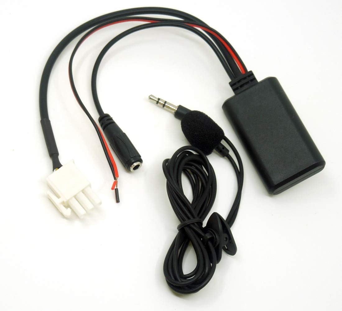 3 Pin AUX Cable Adaptor Bluetooth Microphone Compatible with Honda Goldwing GL1800 Audio Nav