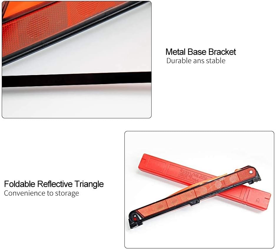 Foldable Car Reflective Triangle Emergency Fault Sign Warning Board Roadside Safety Parking Stop Board Sign
