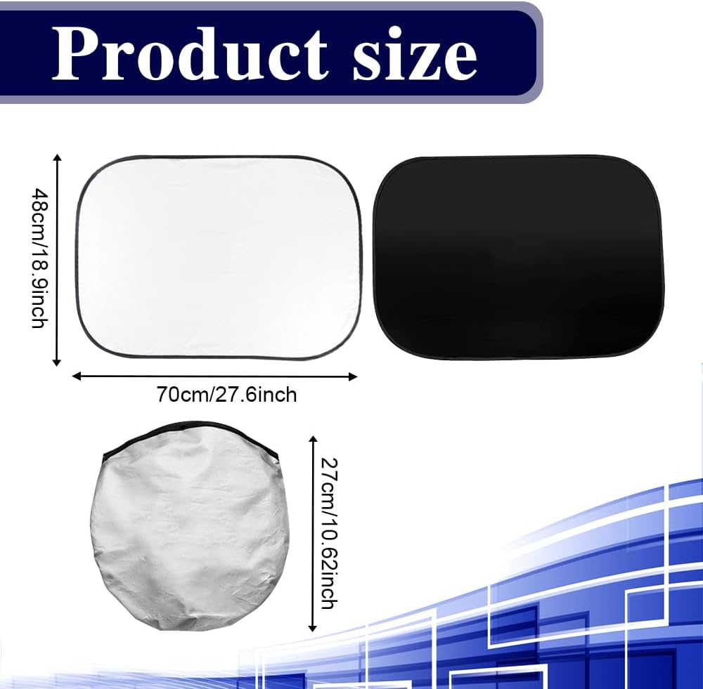 2PCS Car Sunroof Sunshade, Car Roof Cover, Foldable UV Reflector Reflective Covers Block UV Rays Glare, Car Interior Accessories Fit for Mini Cooper, Clubman & Countryman R56 (Black)