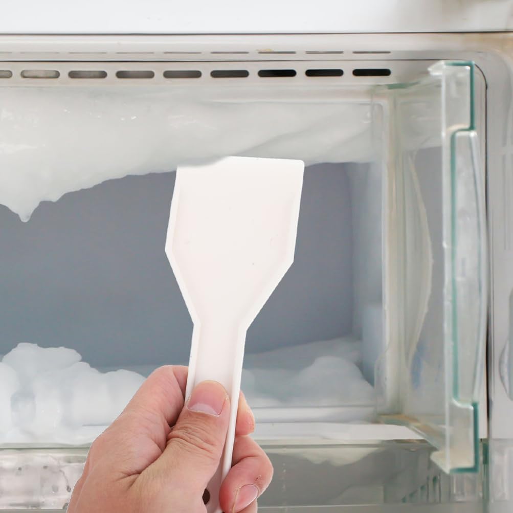 Alipis 3-pack Refrigerator Scraper Freezer Frost Shovel Ice Removing Spatula for Fridge Cleaning 6.10 X 2.16 in Smooth Edge Kitchen and Car Windshield Ice Removal