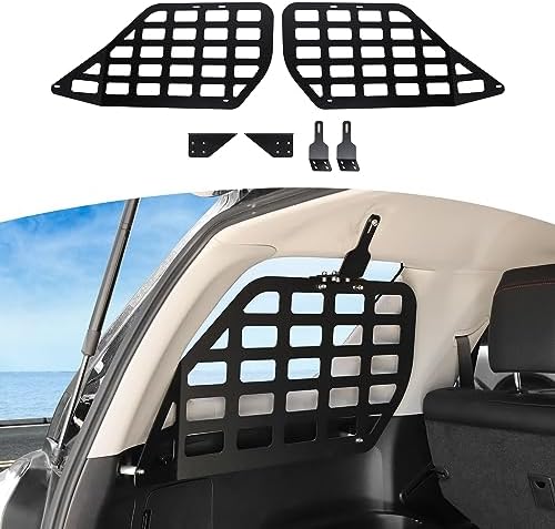 RT-TCZ for 4Runner Rear Window Molle Panel Kit, Trunk Modular Storage Panel System for Toyota 4Runner 2010-2023 Black Storage Accessories 2pcs