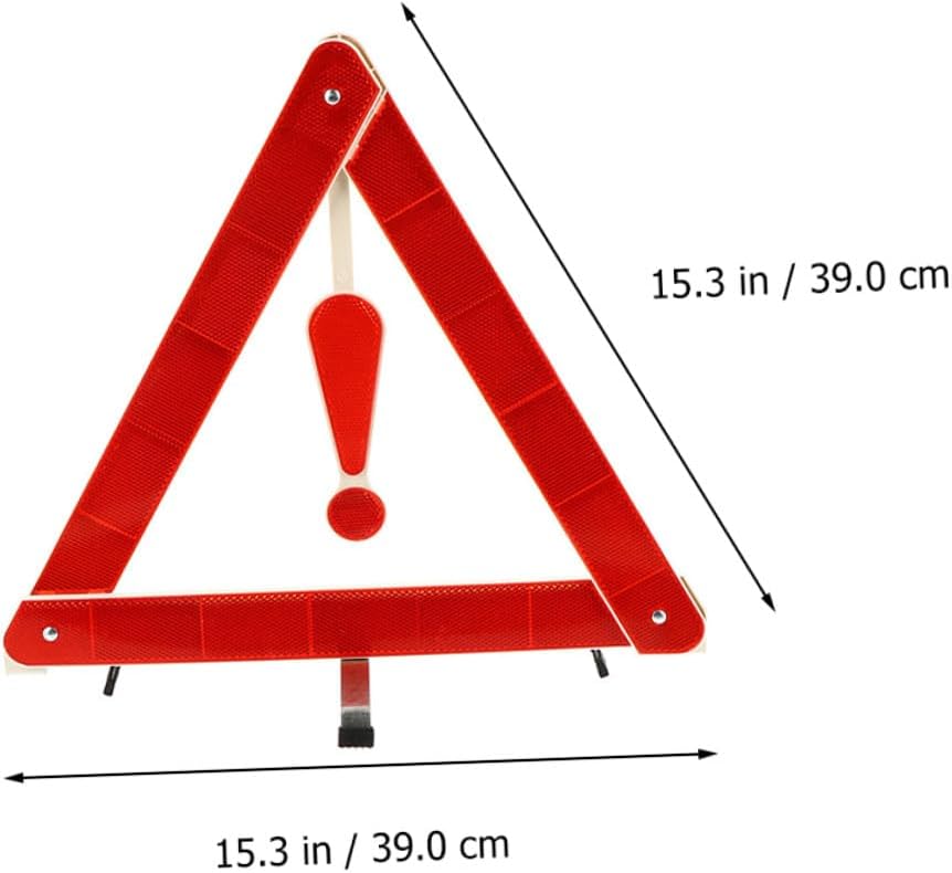 Car Warning Triangle Sign 4Pcs Plastic Portable Road Safety