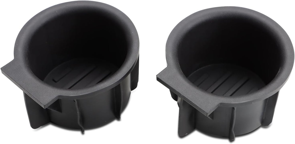 Front Console Cup Holder Inserts Replacement Compatible with Ford F150 2009-2014 with Flow Through Console 9L3Z-1513562-CB (2pcs)