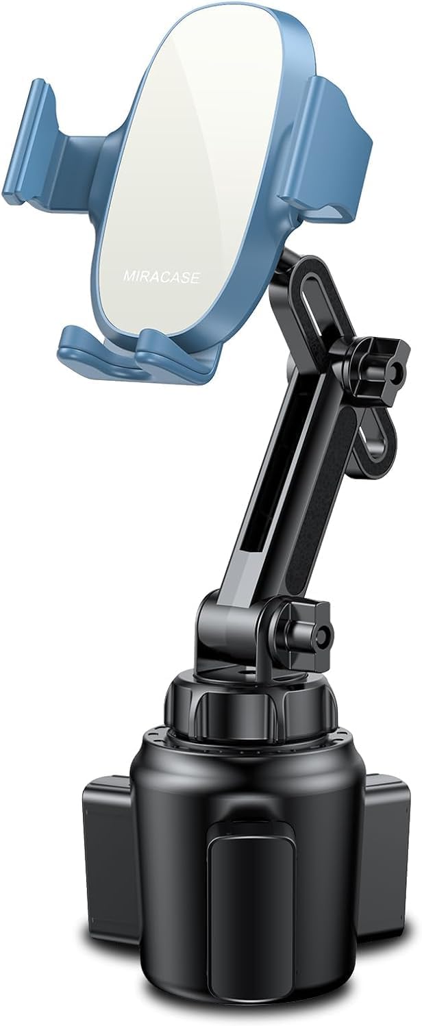 Miracase [Upgraded Version] Cup Phone Holder for Car, Universal Adjustable Long Neck Car Phone Mount Cradle Friendly Compatible with iPhone Samsung Google and All 4.0-7.0 inches Smartphones