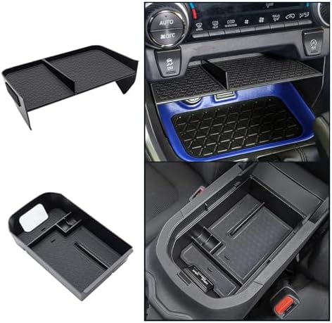JDMCAR Upgraded Center Console Organizer Compatible with Toyota RAV4 2025 2024 2023 2022 2021 2020 2019 Interior Accessories, Gear Shift Storage Tray Secondary Box Insert Divider - 2pcs