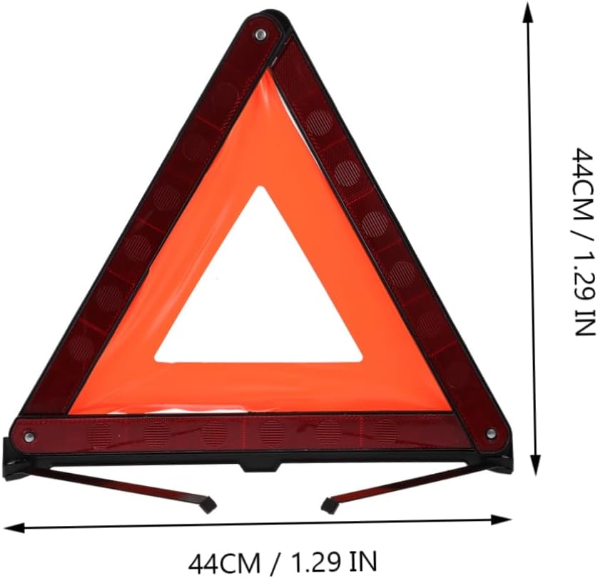 3 Pack Reflective Triangle Warning Signs for Car Roadside Emergencies