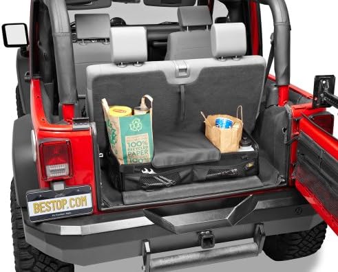 Bestop 5413735 Black Diamond Roughrider Cargo Organizer for Jeep Wrangler