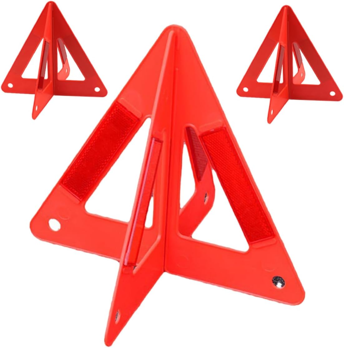 3pcs Triangle Reflectors for Car Emergency Roadside Safety Warning