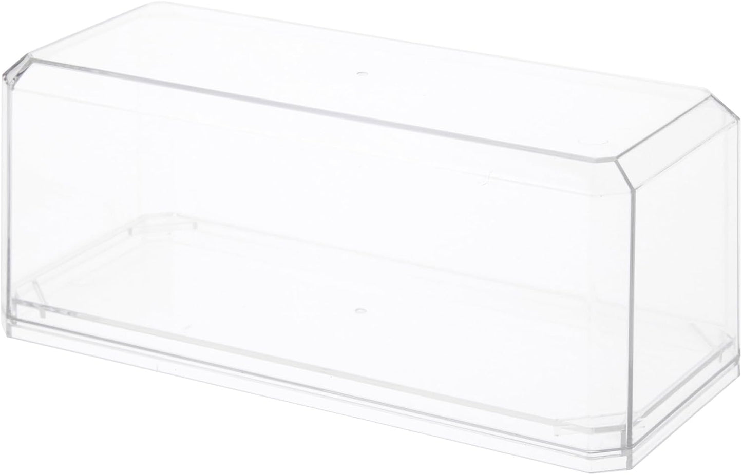 Pioneer Plastics 143C-BC Clear Plastic Display Case with Clear Base for 1:43 Scale Cars, 6.125" W x 2.625" D x 2.25" H