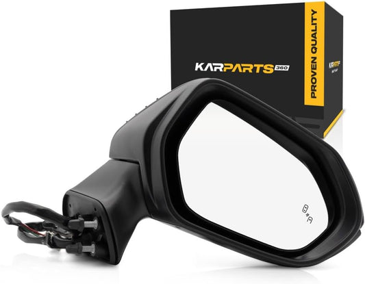 For Toyota Corolla 2020 21 22 23 2024 Door Mirror Assembly Passenger Side | Power | Heated | With Blind Spot Detection | Manual Folding | Sedan | Paint To Match | 87910-12K60 | 87915-02360-C0 | TO1321