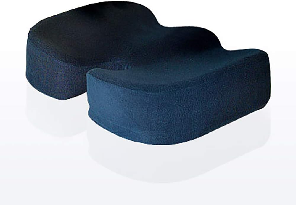 Deluxe Comfort Coccyx Orthopedic Memory Foam – Sciatica Relief – Tailbone Support – Great for Car or Office – Seat Cushion, Black