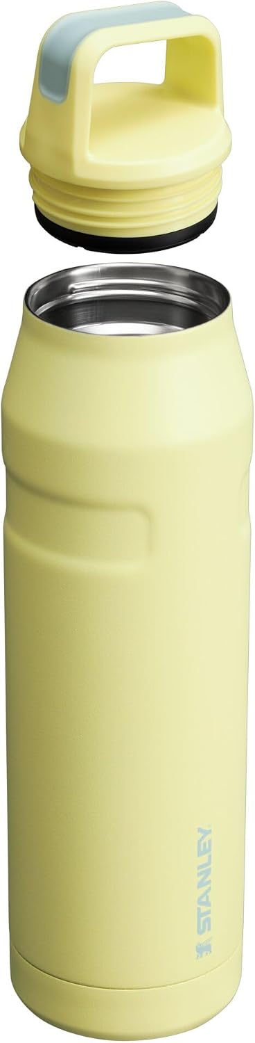 Stanley IceFlow Cap and Carry Water Bottle | Wide Mouth Twist Lid | Lightweight & Leakproof for Travel & Sports | Insulated Stainless Steel | BPA-Free