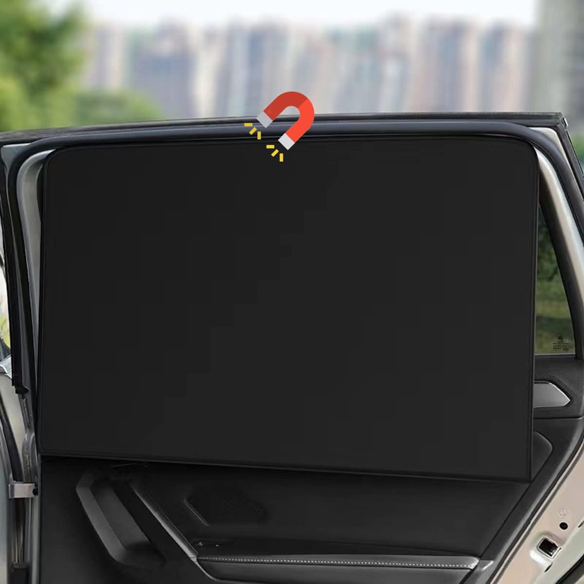 Car Sunshade, Car Privacy Window Shade, 100% Block Light for Breastfeeding, Taking a nap, Changing Clothes, Camping (Full Sets 4pcs)