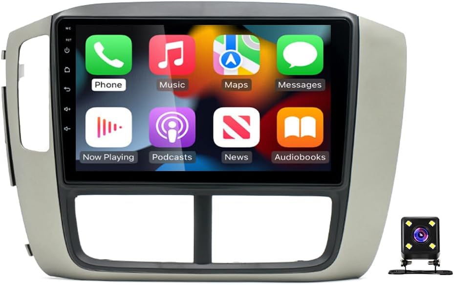 2+32GB Android 13 Car Stereo Radio Compatible for Pilot 2006 2007 2008, 9inch Touch Screen Replacement with WiFi Backup Camera Carplay Android Auto GPS FM Bluetooth