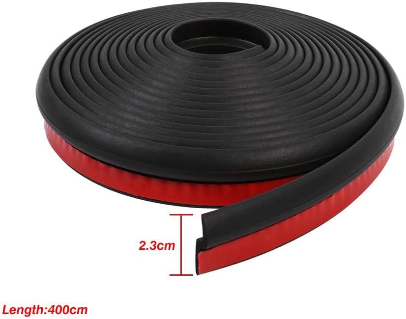 Z Shape Universal Rubber Seal Protector Guard Strip, Keenso Car Door Rubber Seals Trim Seal Door Guards Weatherstrip for Car Window Door Engine Cover, Length