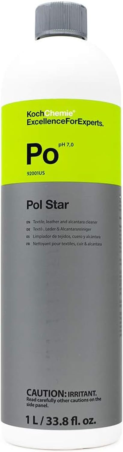 KOCHCHEMIE Pol Star - Vehicle Leather & Suede Cleaner; Effective Natural Vehicle Cleaner with Protection Formula; Cleans and Protects Cars Without Leaving Water Marks (1 Liter)