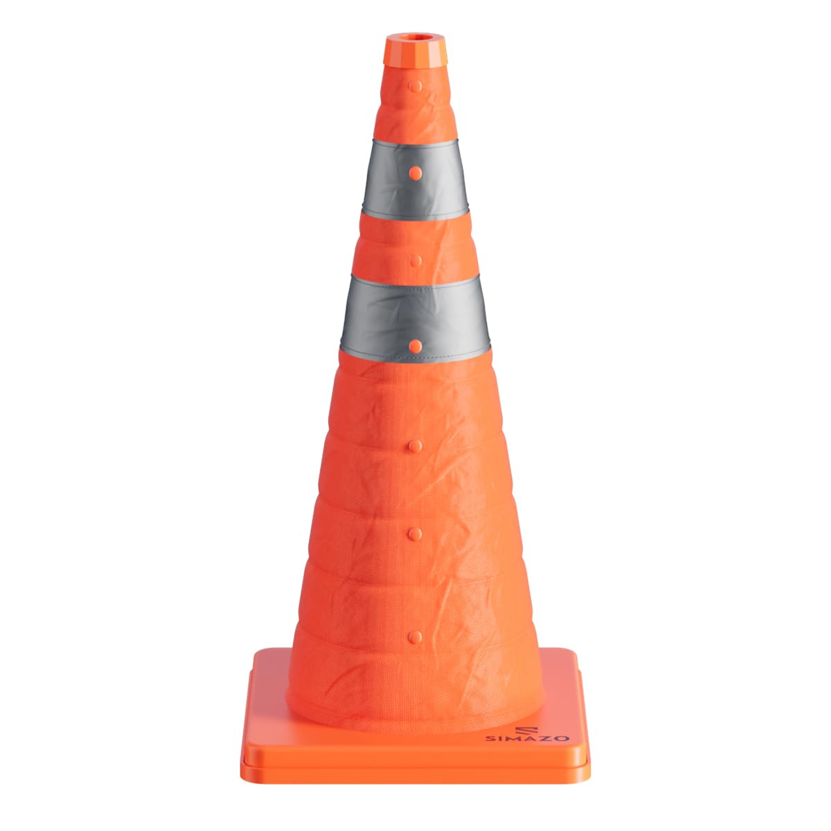 4 Pack 18In Collapsible Traffic Safety Cones with Reflective Collar