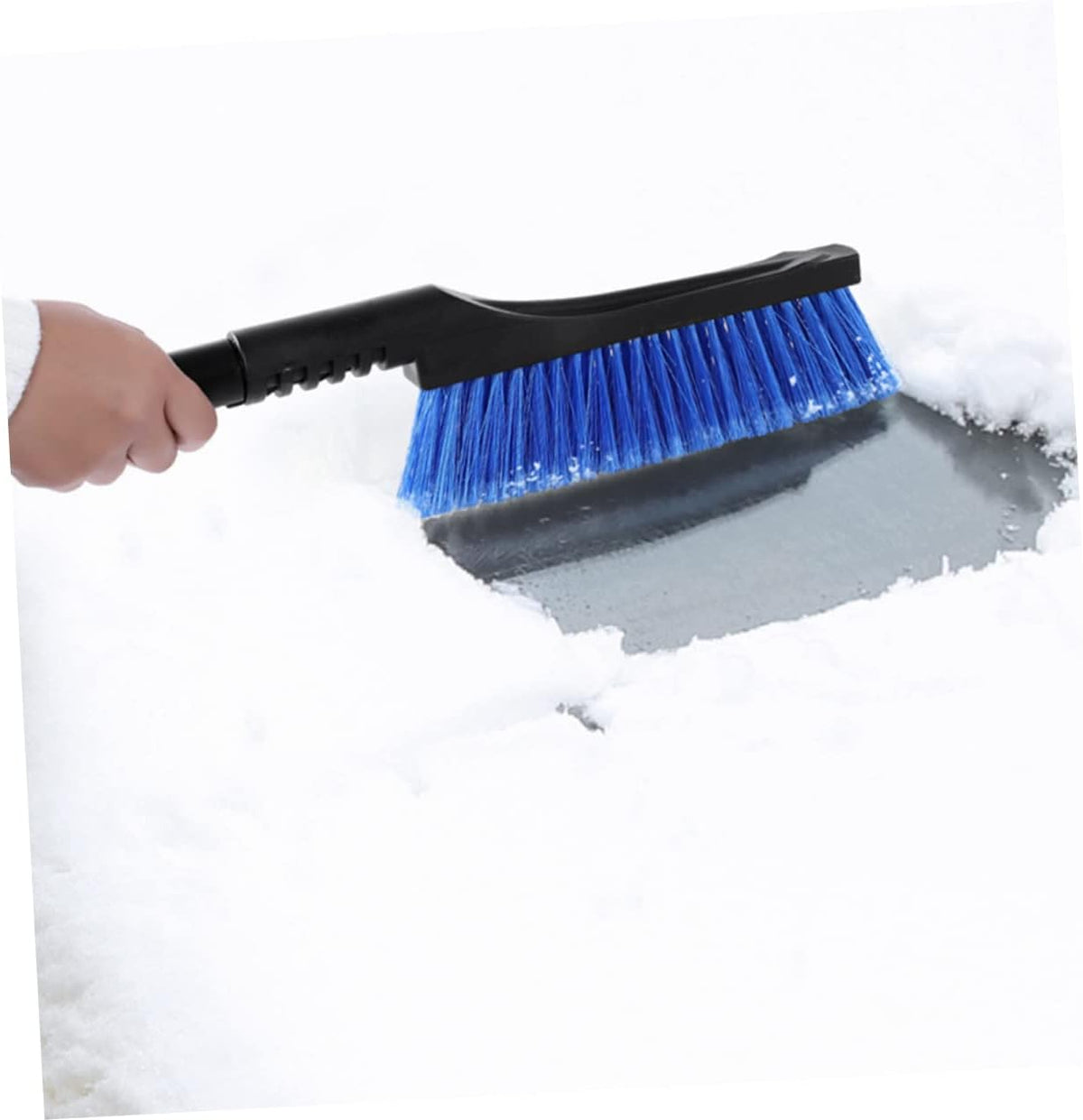 BESPORTBLE Detachable Snow Brush with Ice Scraper Durable Bristles for Efficient Snow Removal Compact Winter Accessory for Cars Suvs