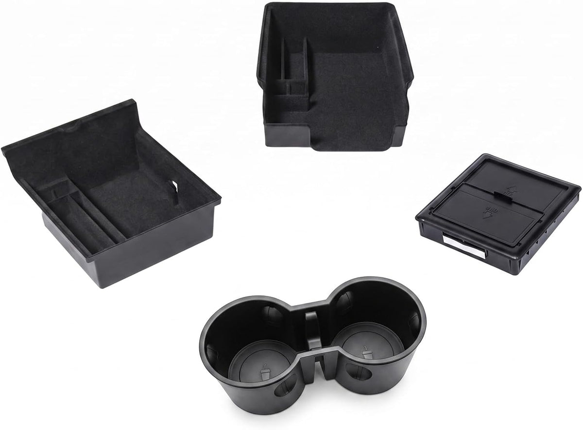 3PC Console Organizer Set for 21-23 Tesla Model 3, 21-24 Model Y
