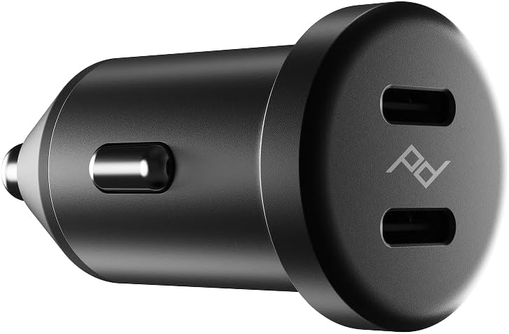 Peak Design Premium Dual USB-C Car Charger - 45W Total Output, Compact Metal Car Adapter, Fast Charging Compatible with iPhone, Android, Tablets & More - Low Profile Aluminum Build