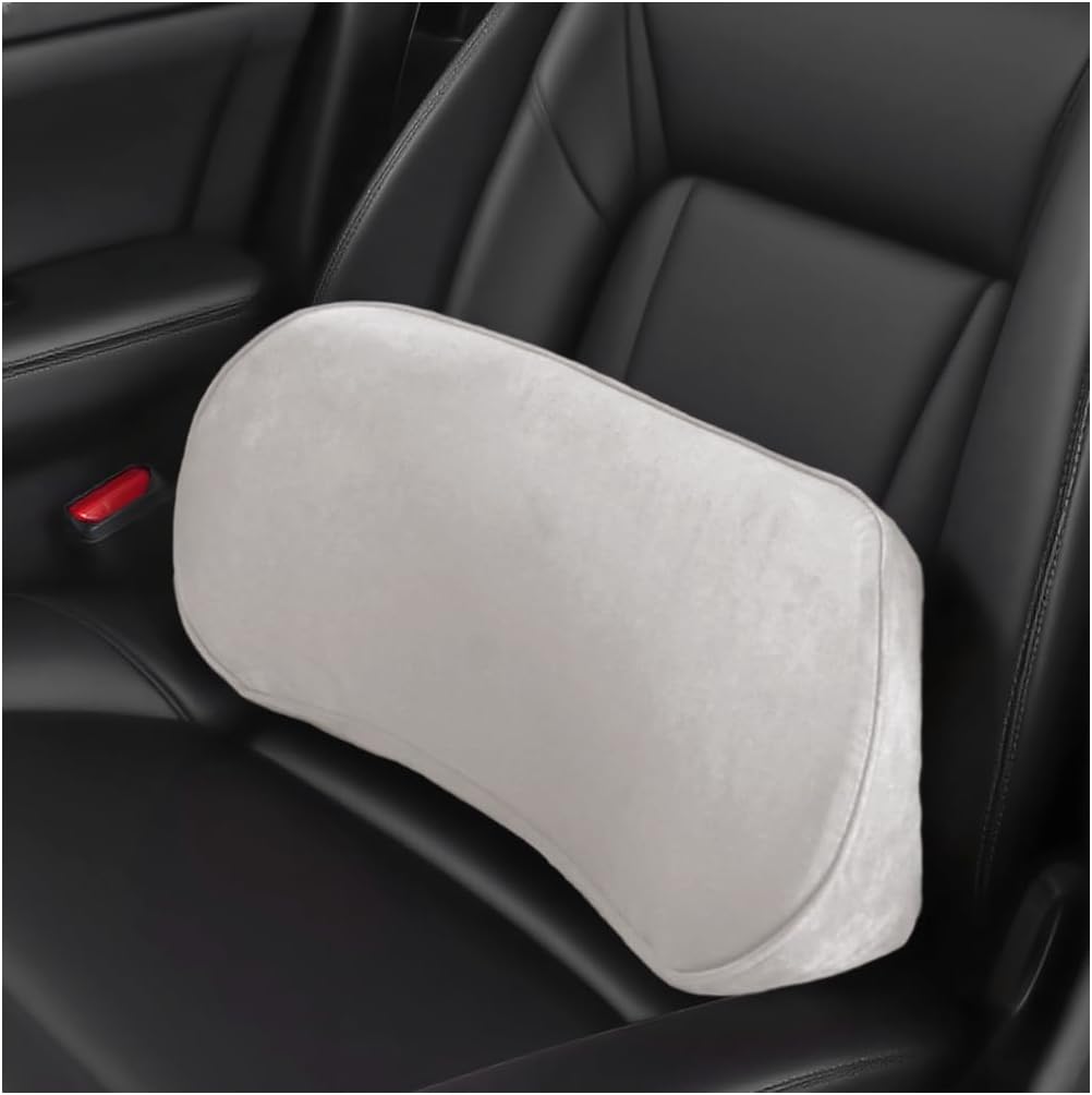 Zpana Car Lumbar Support Pillow, Memory Foam Back Cushion, Black