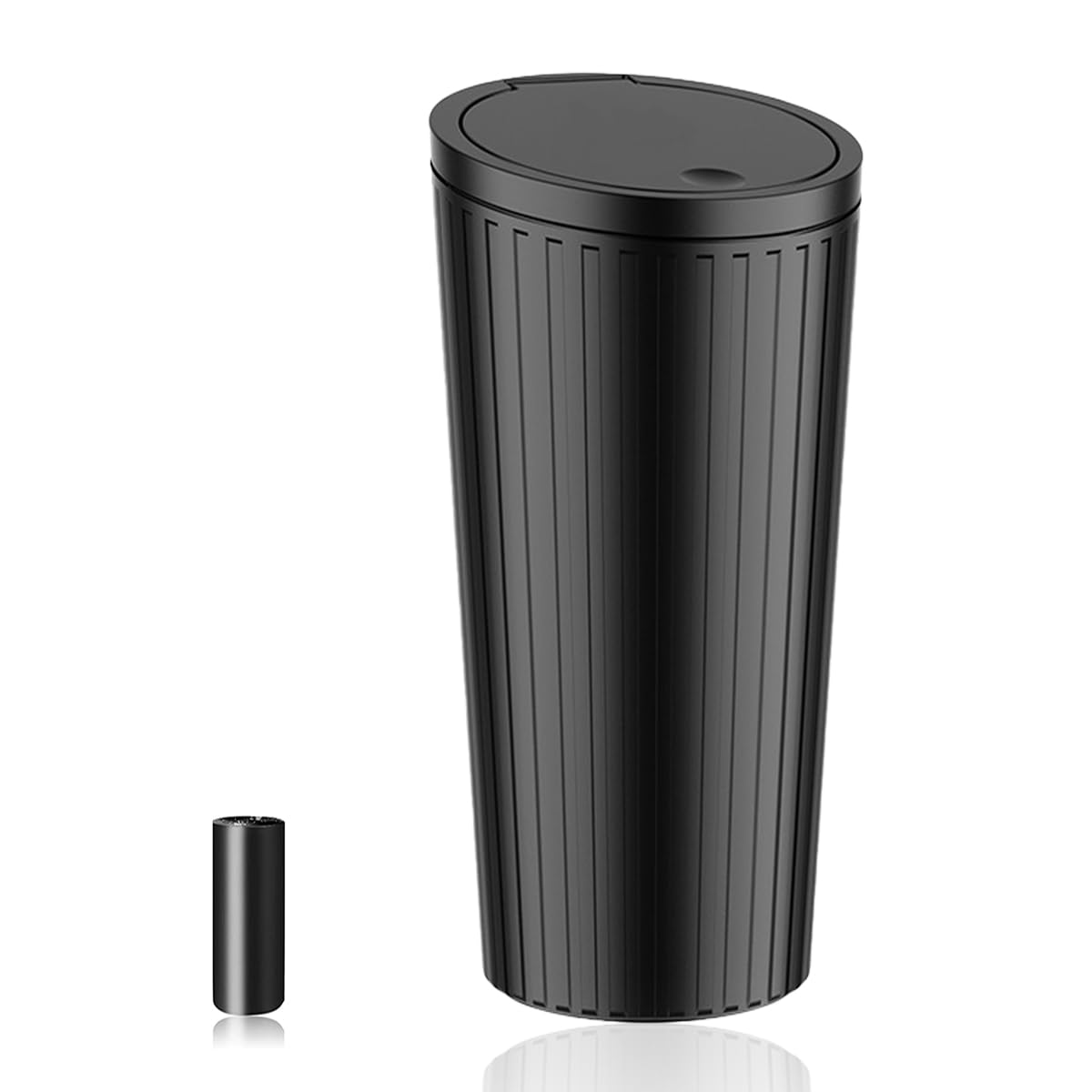 Car Trash Bin with Lid - 2 Pack Universal Leakproof Vehicle Garbage Can Bin with 40pcs Trash Bags - Car Organizers and Storage for Front Back Seat Accessories