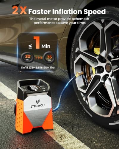 ETENWOLF ZEPHYR S3 Tire Inflator Portable Air Compressor