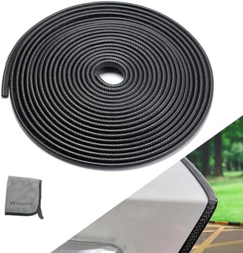 Winunite 32.8ft (10m) No Glue Car Door Edge Guards Black
