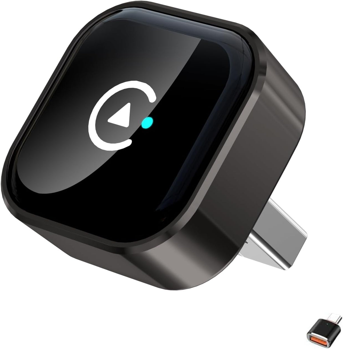 Wireless CarPlay/Android Auto Adapter, 2-in-1 USB-C/A Carplay Adapter