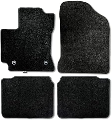 CarsCover Front & Rear Carpet Floor Mats for 2014-2019 Toyota Corolla Black