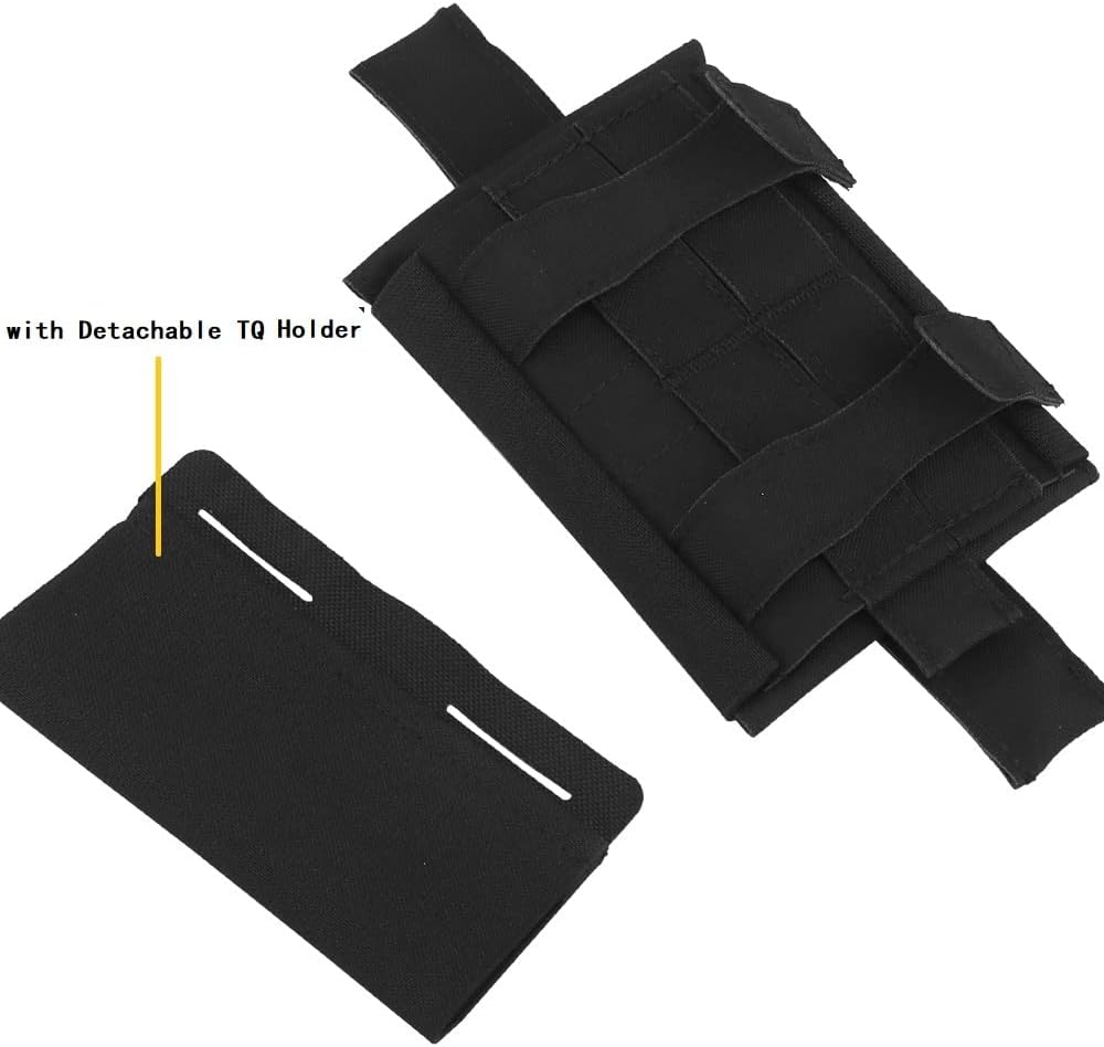 Tactical Micro Compact MED Pouch, Belt Trauma Kit Pack MOLLE Rapid Deployment First Aid Bag with Tourniquet Holder