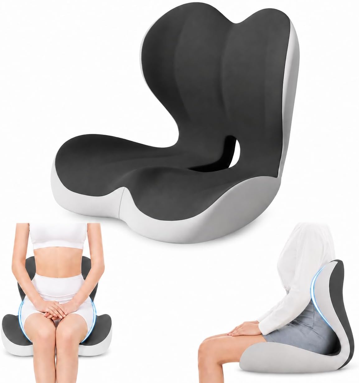 Susbie Car Seat Cushion with Lumbar Support Pillow,Office Chair Cushion