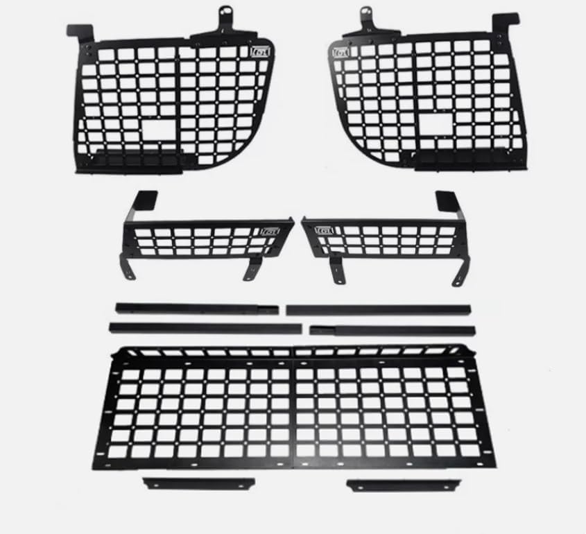 for Mercedes-Benz G-Class G500 G550 2004-2018 Car Rear Trunk Molle Storage Panel Organizer Car Accessories Gathering Zone (Whole Kit)
