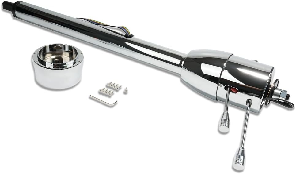 30" Natural Manual Steering Column & Adapter Fits GM 1969-1994