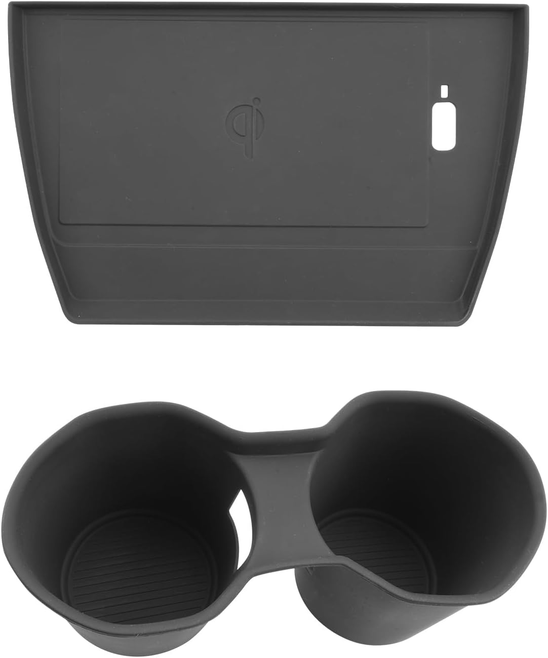 LUWU for 2025 Subaru Forester Accessories Compatible with 2025 Forester Wireless Charging Anti-Slip Mat - Center Console Cup Holder 2-Pack (Not for 2026 Touring/Wilderness/Premium)