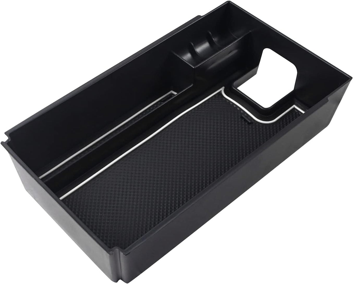SKTU (Update) 2021 2022 2023 2024 Toyota Venza Center Console Organizer 2022 2023 2024 Toyota Venza Accessories ABS Black Materials Tray Armrest Secondary Storage Box (White)